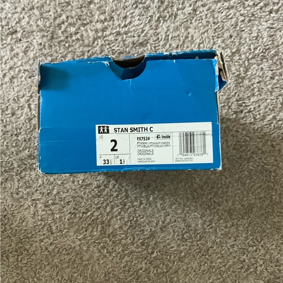 🔥🔥HOST PIC🔥🔥 Adidas White and Green Sneakers Low-Top Casual FX7524 - Picture 8 of 14